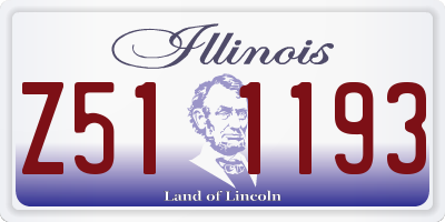 IL license plate Z511193