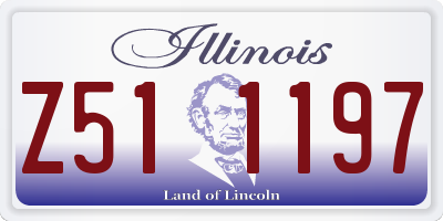 IL license plate Z511197