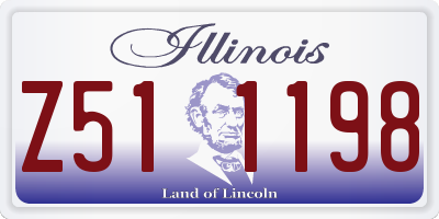 IL license plate Z511198