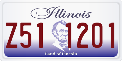 IL license plate Z511201