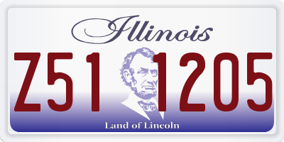 IL license plate Z511205