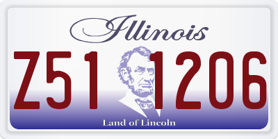 IL license plate Z511206