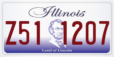 IL license plate Z511207