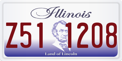 IL license plate Z511208