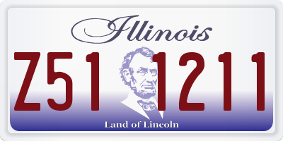 IL license plate Z511211