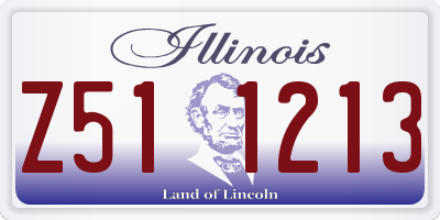 IL license plate Z511213