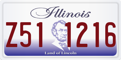 IL license plate Z511216
