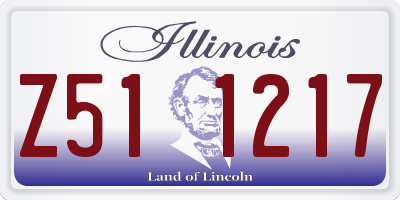 IL license plate Z511217