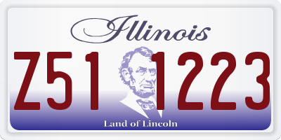 IL license plate Z511223