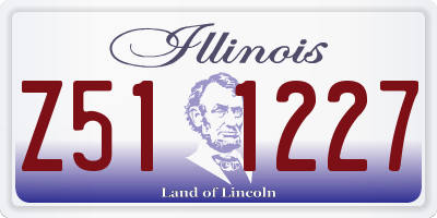 IL license plate Z511227