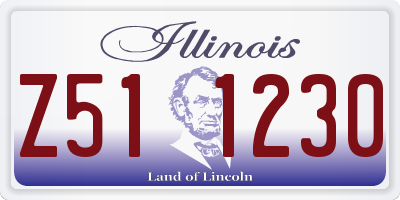 IL license plate Z511230