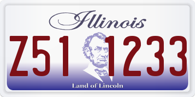 IL license plate Z511233