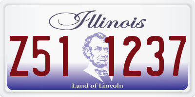 IL license plate Z511237