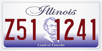 IL license plate Z511241
