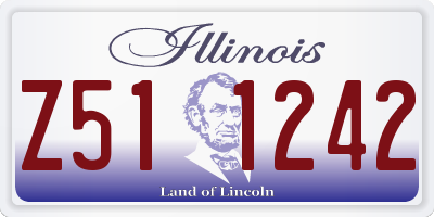 IL license plate Z511242