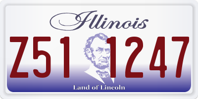 IL license plate Z511247