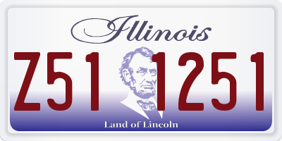 IL license plate Z511251
