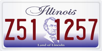 IL license plate Z511257