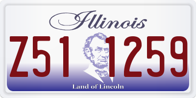 IL license plate Z511259