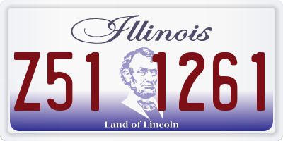 IL license plate Z511261