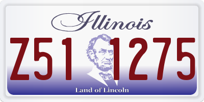 IL license plate Z511275