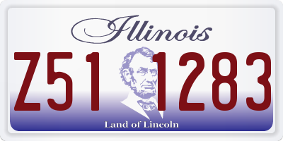 IL license plate Z511283