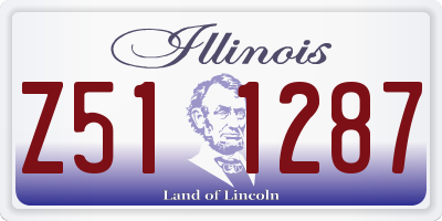 IL license plate Z511287