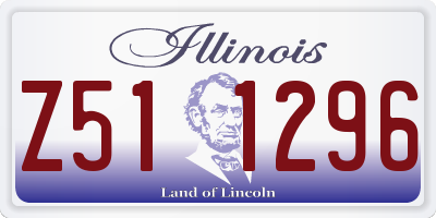 IL license plate Z511296