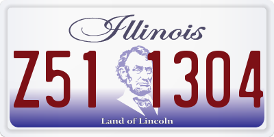 IL license plate Z511304