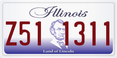 IL license plate Z511311