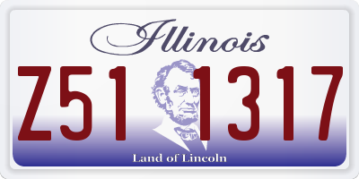 IL license plate Z511317