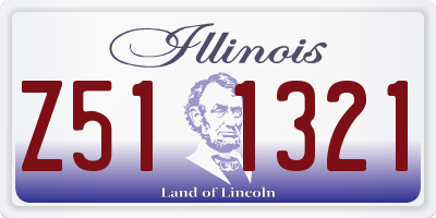 IL license plate Z511321