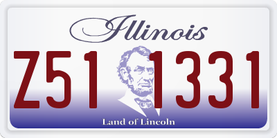 IL license plate Z511331