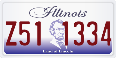 IL license plate Z511334