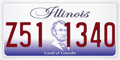 IL license plate Z511340