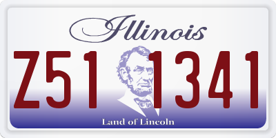 IL license plate Z511341