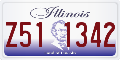 IL license plate Z511342