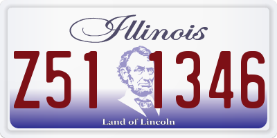 IL license plate Z511346