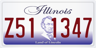 IL license plate Z511347