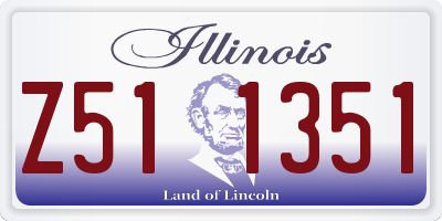 IL license plate Z511351