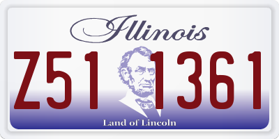 IL license plate Z511361
