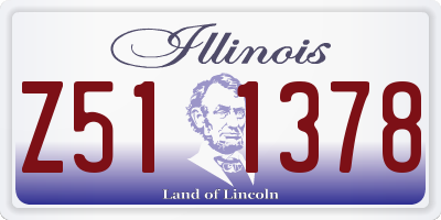 IL license plate Z511378