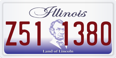 IL license plate Z511380