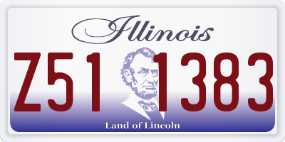 IL license plate Z511383