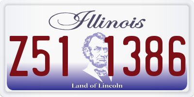 IL license plate Z511386