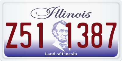 IL license plate Z511387