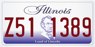 IL license plate Z511389