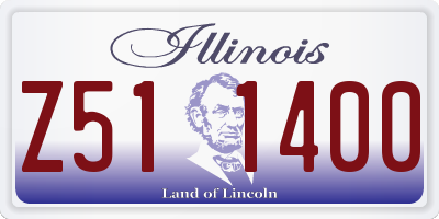 IL license plate Z511400