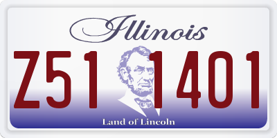 IL license plate Z511401