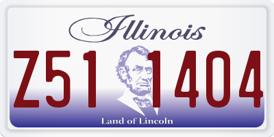 IL license plate Z511404